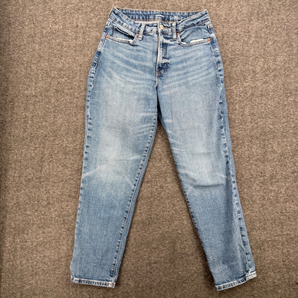 Old Navy Womens OG Straight Curvy High Rise Medium Wash Jeans Size 6 Ankle